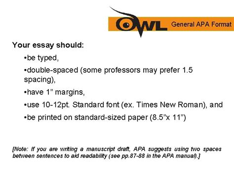 Apa Formatting And Style Guide Purdue Owl Staff