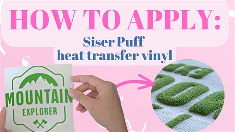 How To Cut Weed And Apply Siser Easy Puff Heat Transfer Vinyl Htv