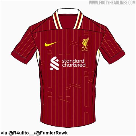 Liverpool 24 25 Home Kit Leaked Footy Headlines