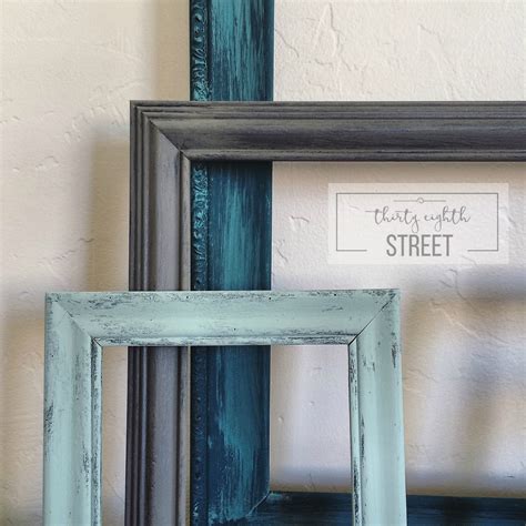 Diy Painted Thrift Store Picture Frames Thirty Eighth Street