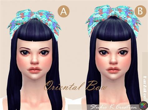 Oriental Head Bow At Studio K Creation Sims 4 Updates