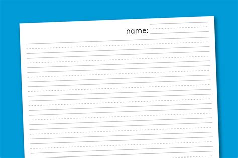 The thin blue color on the line gives the effect on the writing that looks beautiful can stand upright without any. Free Printable Lined Handwriting Paper