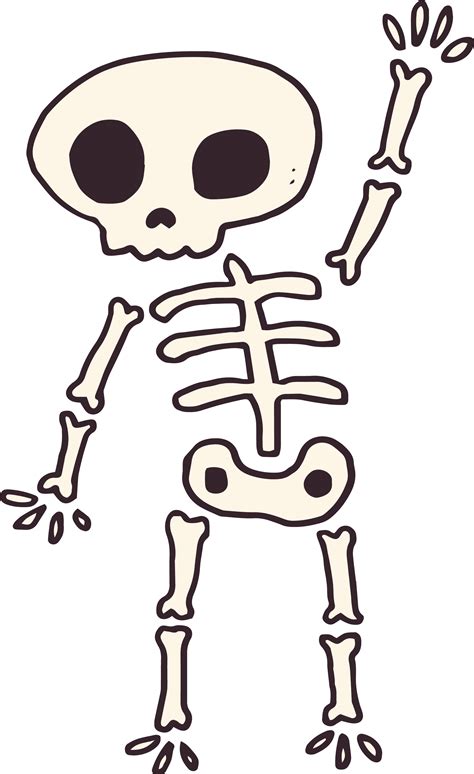 Skeleton Drawing Cartoon Free Download On Clipartmag