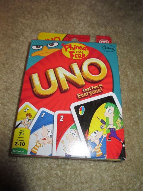 Uno emoji card game new uno card gamewith emoji theme we love emojis new game. NEW Phineas and Ferb Uno Card Game Mattel 2012 ages 7 and up Mattel #Mattel | Uno card game ...