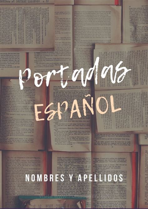 ᐅ 20 Mejores Portadas de Español ⇒ Portadas para WORD ️