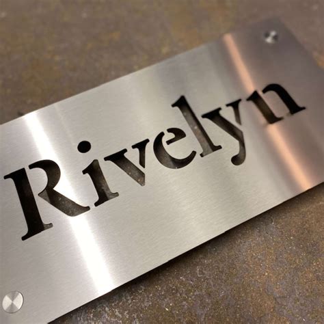 Stainless Steel House Name Signs And Plaques Laser Cut Steel Signs