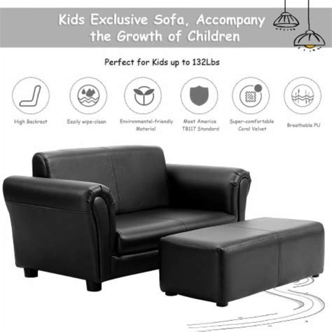 Costway Kids Sofa Armrest Chair Couch Lounge In Black 1 Unit Fred Meyer