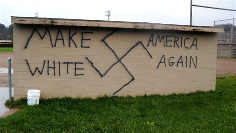 racist graffiti greets trump win across usa