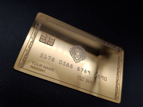 Custom Metal Credit Card Etsy