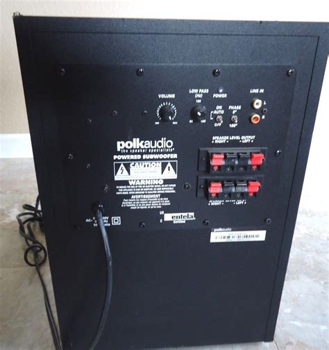 Polk Audio Rm6750 Powered Subwoofer See The Video Vintage Speakers