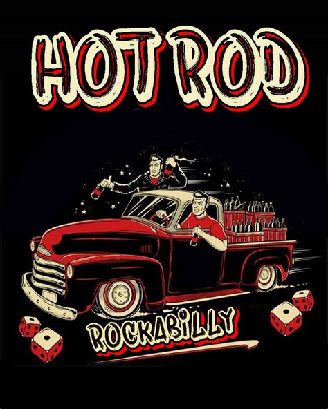 Poster Art Hot Rod Rockabilly By Pave65 On Deviantart