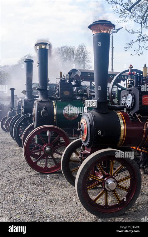 Traditional Victorian Steam Traction Engines Hi Res Stock Photography
