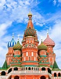 Cathedral of Vasily the Blessed on Red Square in Moscow, Russia — Stock ...