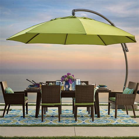 13 European Side Mount Patio Umbrella Traditional Outdoor