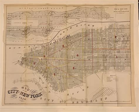 Map Of The City Of New York 1856 Valentine Barnebys