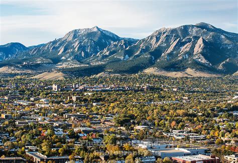 Boulder Colorado Aerial View Matthew Nager