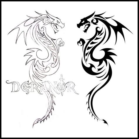 Tribal Dragon Tattoos Cool Dragon Tattoo For Men