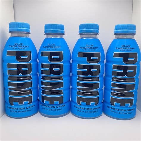 Prime Hydration Drink By Logan Paul X Ksi Blue Raspberry 4 Pack