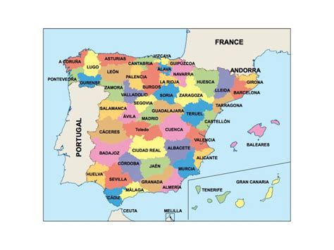 Espana Mapa De Presentaciones Netmaps Mapas De España Y Del Mundo
