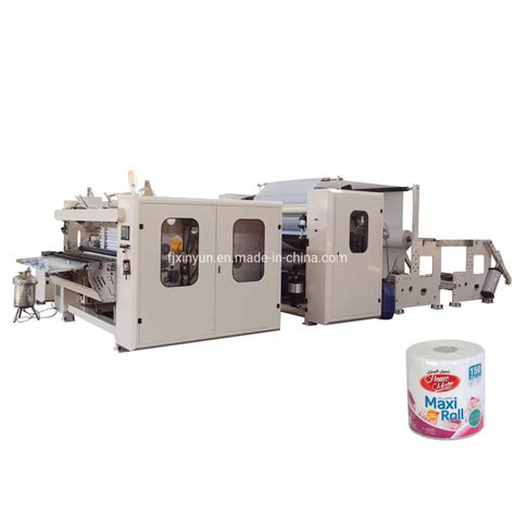 Automatic Maxi Roll Toilet Paper Kitchen Towel Making Machine China