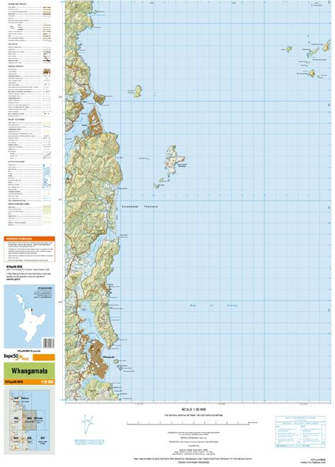 Topo50 Map Bb36 Whangamata Toitū Te Whenua Land Information New