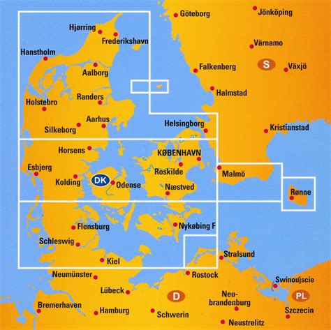 Denemarken is een van de noordelijkste landen van europa en behoort bij de scandinavische landen. Wegenkaart - landkaart 1 Denemarken | ANWB Media ...