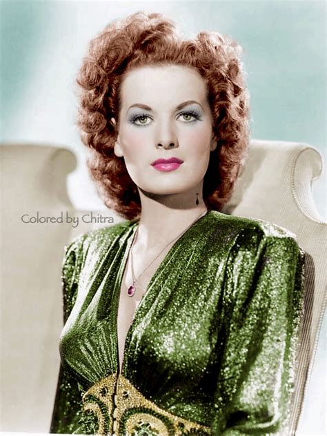 A Tribute To Maureen Ohara On Her Birthday Anniversary August Colored By Chitra