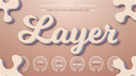 Premium Vector Layers Edit Text Effect Editable Font Style