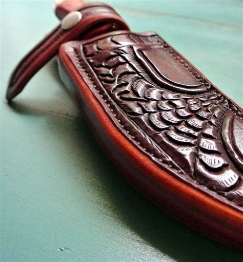 Hand Made Leather Knife Sheath Albany Addition By Strong Horse