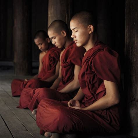 Meditating Monks Meditating