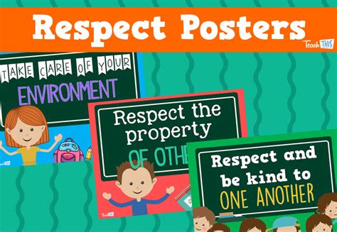 Respect Classroom Posters Teacher Resources And Classroom Games