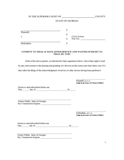 There are various things to consider when it comes to divorce. free printable divorce papers for georgia That are Massif | Williams Blog