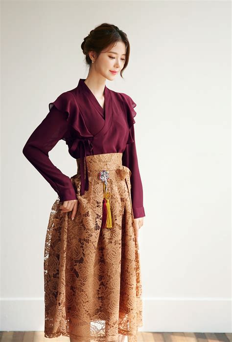 Modern Hanbok Jeogori Jacket Woman Female Korea Hanbok Dress Etsy