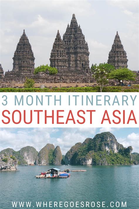 3 Month Southeast Asia Itinerary And Backpacking Route Southeast Asia