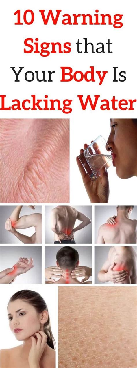 10 Warning Signs That Your Body Is Lacking Water Body Health Diy Health
