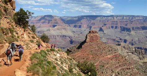 Grand Canyon National Park Hikers Descending South Kaibab Flickr