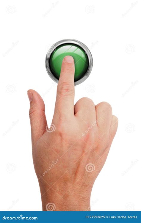 Pressing A Button Royalty Free Stock Photo Image 27293625