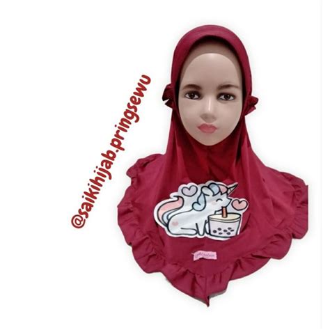 jual jilbab anak tk hijab led jilbab lampu led jilbab boba jilbab murah hijab pringsewu