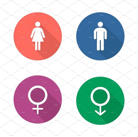 Gender Symbols Icons Vector Symbols Icon Icon Design