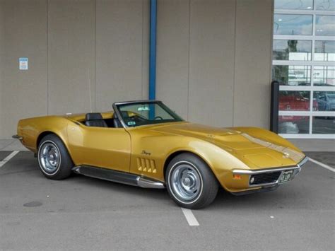 427435hp L89 V8 M21 4 Speed Gold Classic Chevrolet Corvette 1969 For