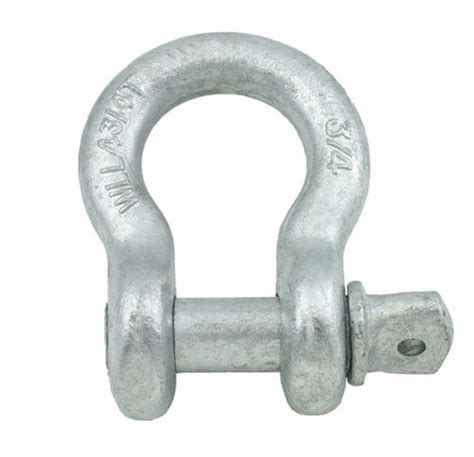 1 3 8 X 1 1 2 Screw Pin Anchor Shackles Hot Dipped Galvanized 12 Pkg Aft Fasteners