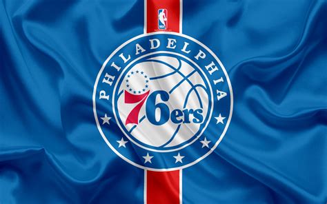 76ers in blue and red on a modernized basketball, 13 blue stars above the 7. Download wallpapers Philadelphia 76ers, Basketball Club ...