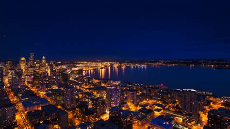 图片素材 地平线 天际线 摩天大楼 市容 全景 市中心 黄昏 晚间 都会 空中摄影 人类住区 大都市区