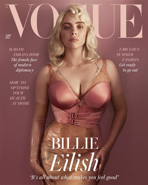 Billie Eilish Wears Corsets For British Vogue 2021 POPSUGAR Fashion