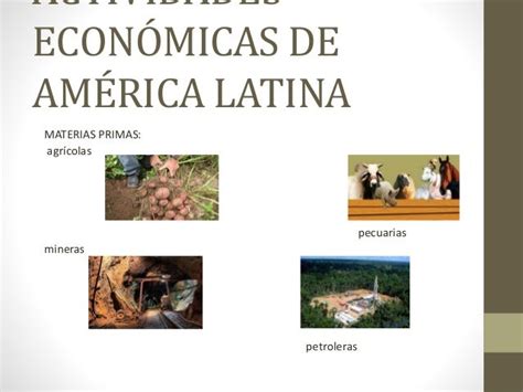 Principales Actividades Economicas De America