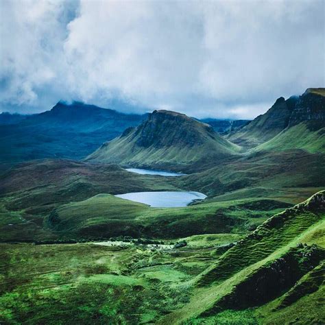 View Over The Trotternish Peninsula Isle Of Skye Scotland By
