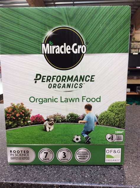 The formula is safe for all plants, and is guaranteed not to burn when used as directed. Miracle Gro Performance Organics - Lawn Food | Chestnut ...