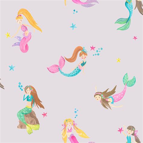 Mermaid Wallpaper For Kids Bedrooms Adictoshp