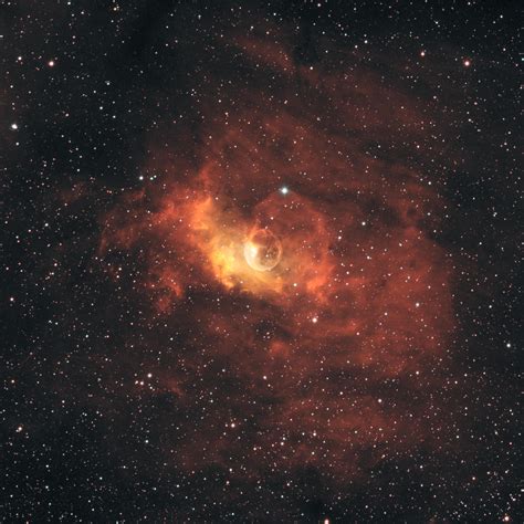 Ngc 7635 The Bubble Nebula Sho Narrowband Rastrophotography