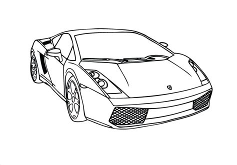 Lamborghini Drawing Outline At Getdrawings Free Download
